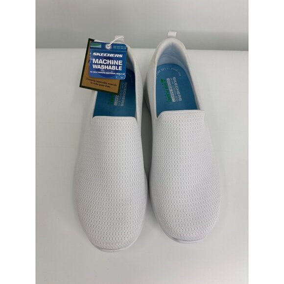 Skechers Go Walk Aurora Slip On Comfort Sneaker White Size 10 NEW - Picture 2 of 8